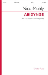 Abidynge SATB choral sheet music cover